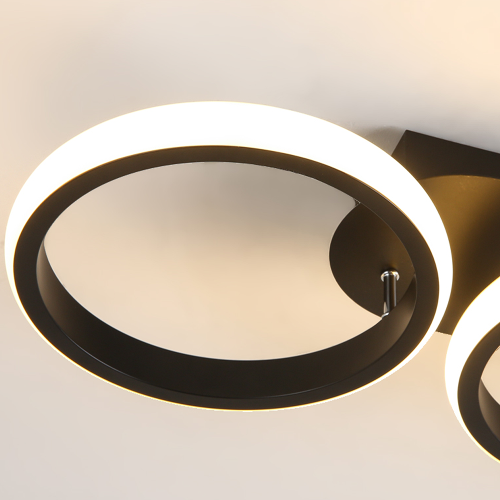 Halo LED-Deckenleuchte mit Ringen