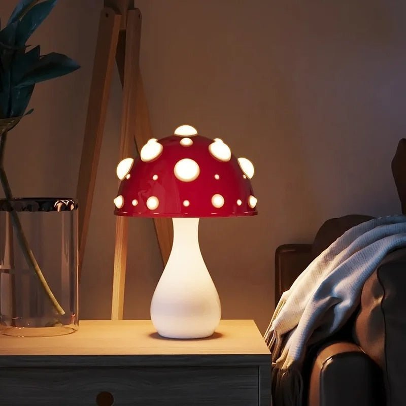 Luminara Fliegenpilz-Tischlampe