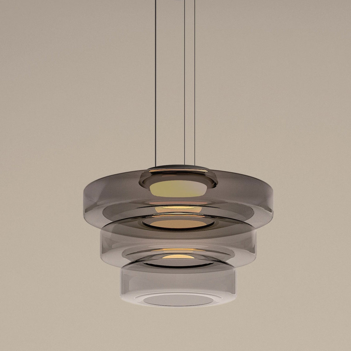 Bauhaus Pendelleuchte geschichtet