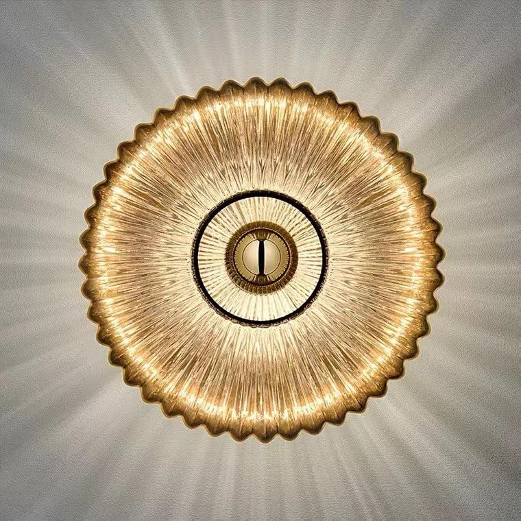 Vintage Glas-Wandleuchte