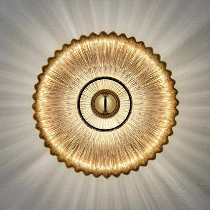 Vintage Glas-Wandleuchte