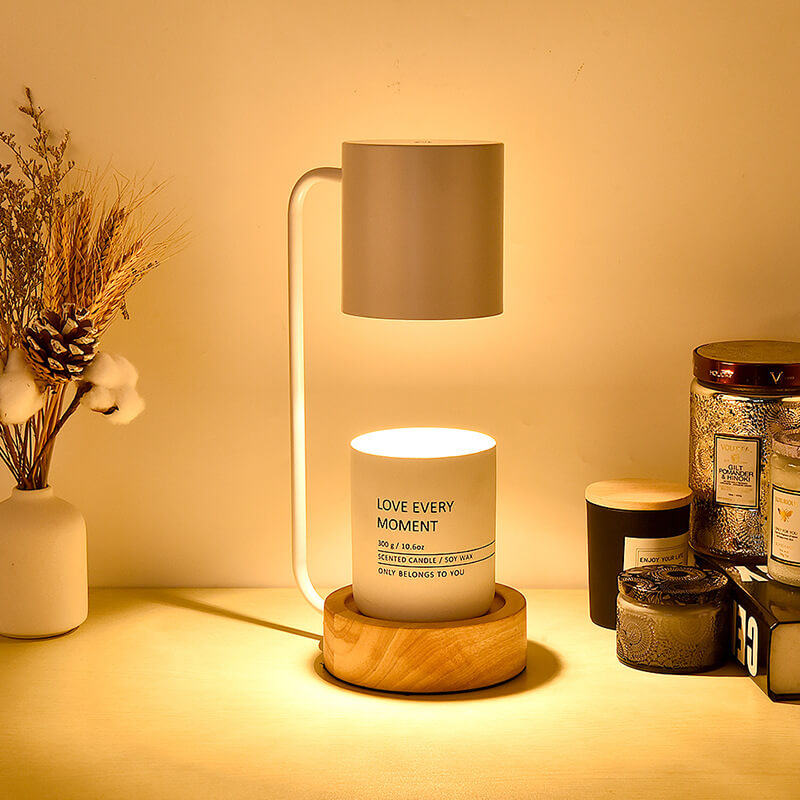 Japanische Tischlampe aus Holz
