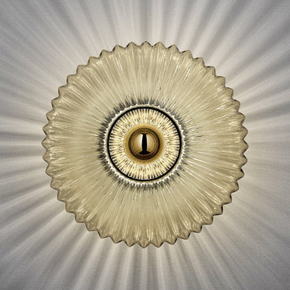 Vintage Glas-Wandleuchte