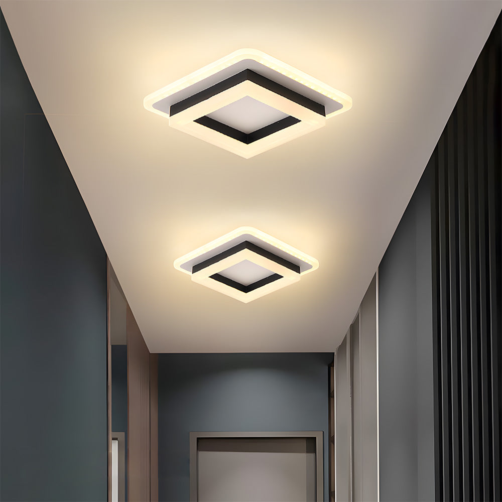 Quadratische LED-Deckenleuchte