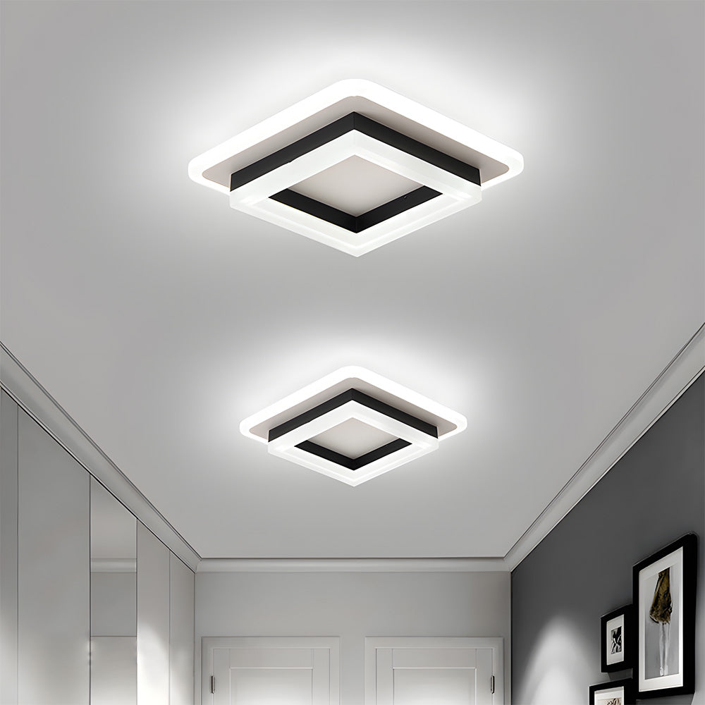 Quadratische LED-Deckenleuchte
