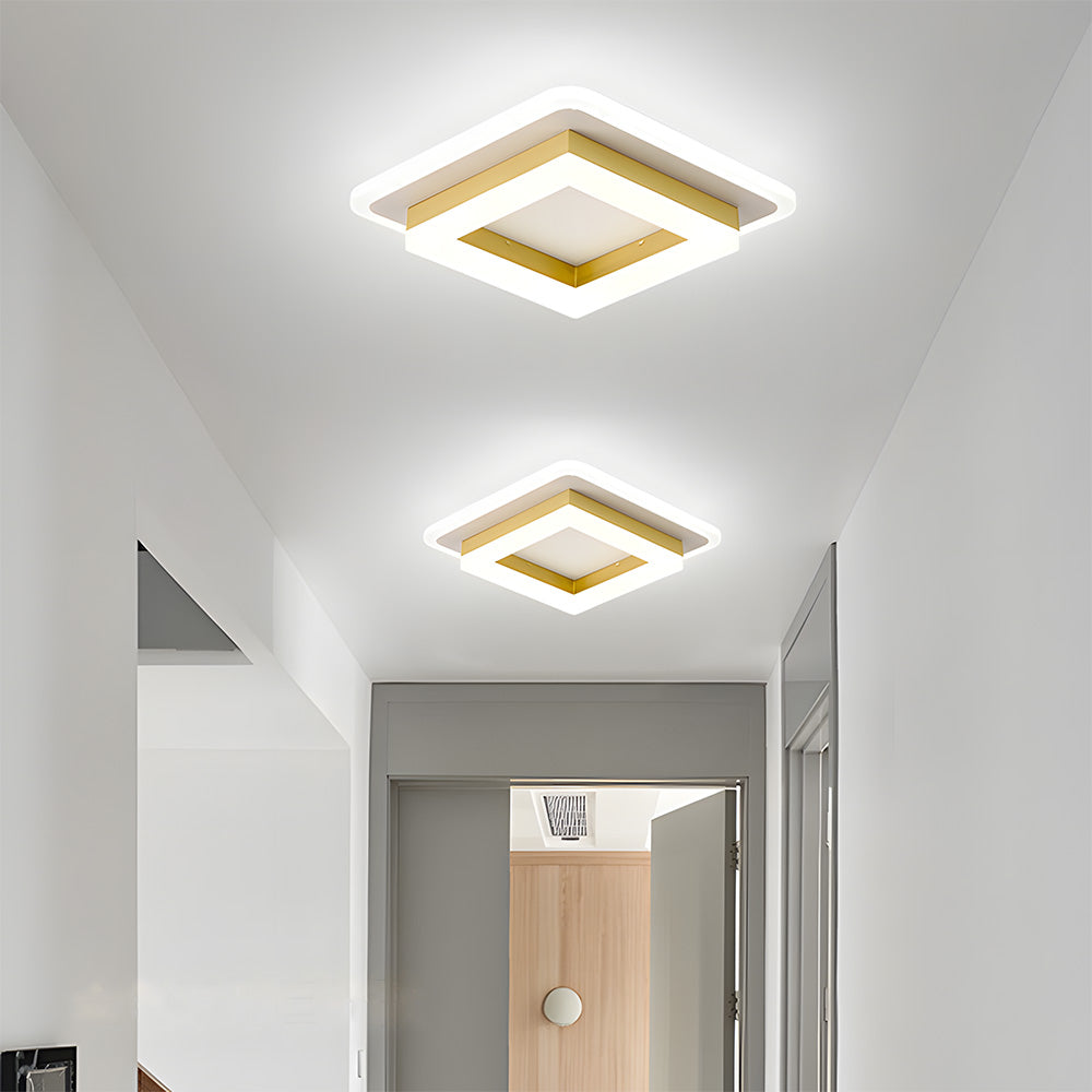 Quadratische LED-Deckenleuchte