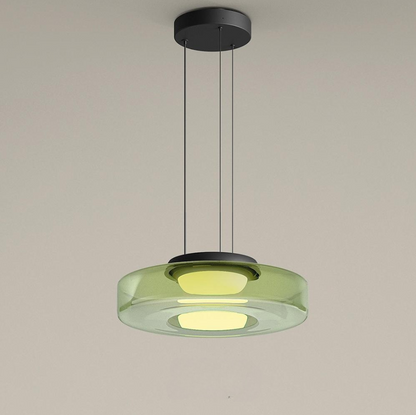 Bauhaus Glas-Pendelleuchte