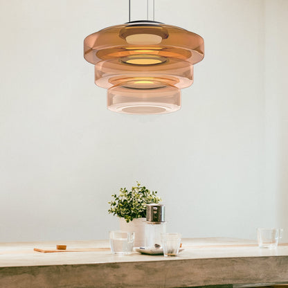 Bauhaus Pendelleuchte geschichtet