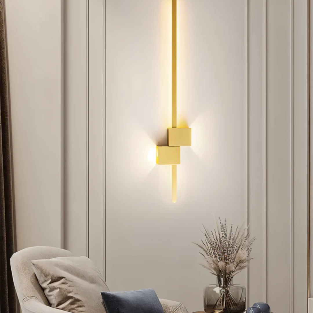Lineare LED-Wandleuchte minimalistisch