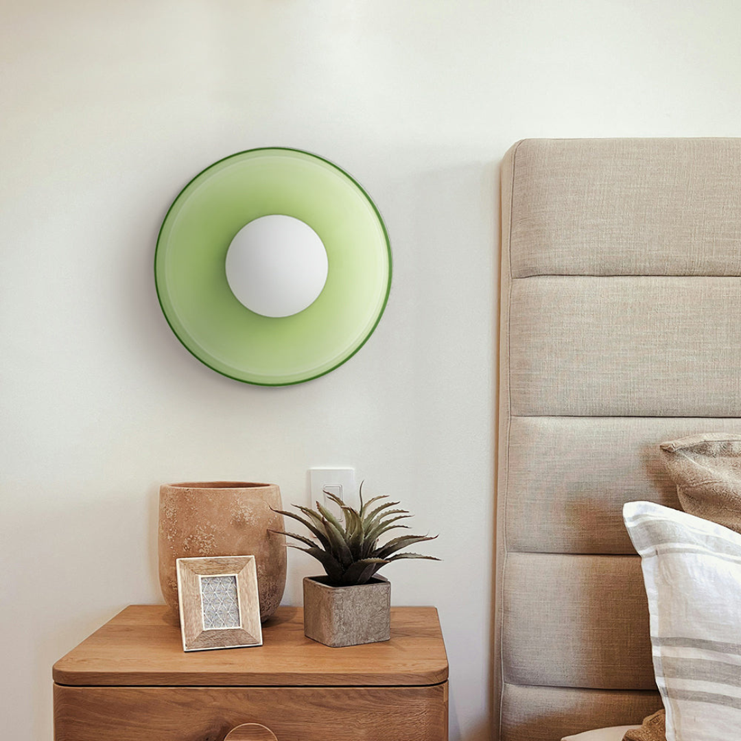 Veyro LED-Deckenleuchte mit Glasschirm