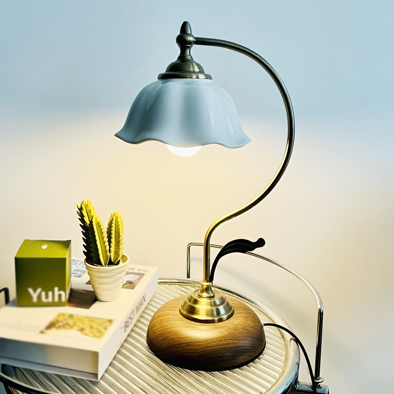 Vintage Schwanenhals-Tischlampe