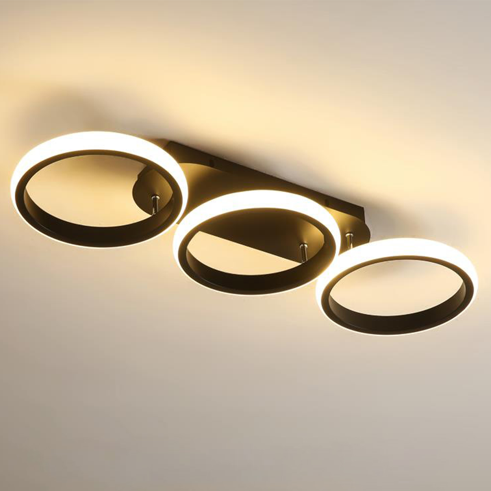 Halo LED-Deckenleuchte mit Ringen