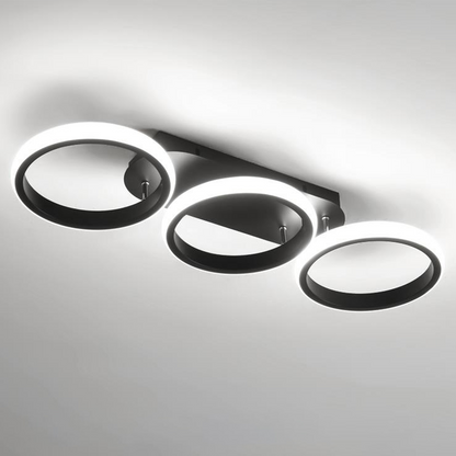 Halo LED-Deckenleuchte mit Ringen