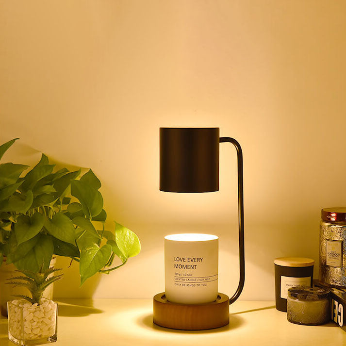 Japanische Tischlampe aus Holz