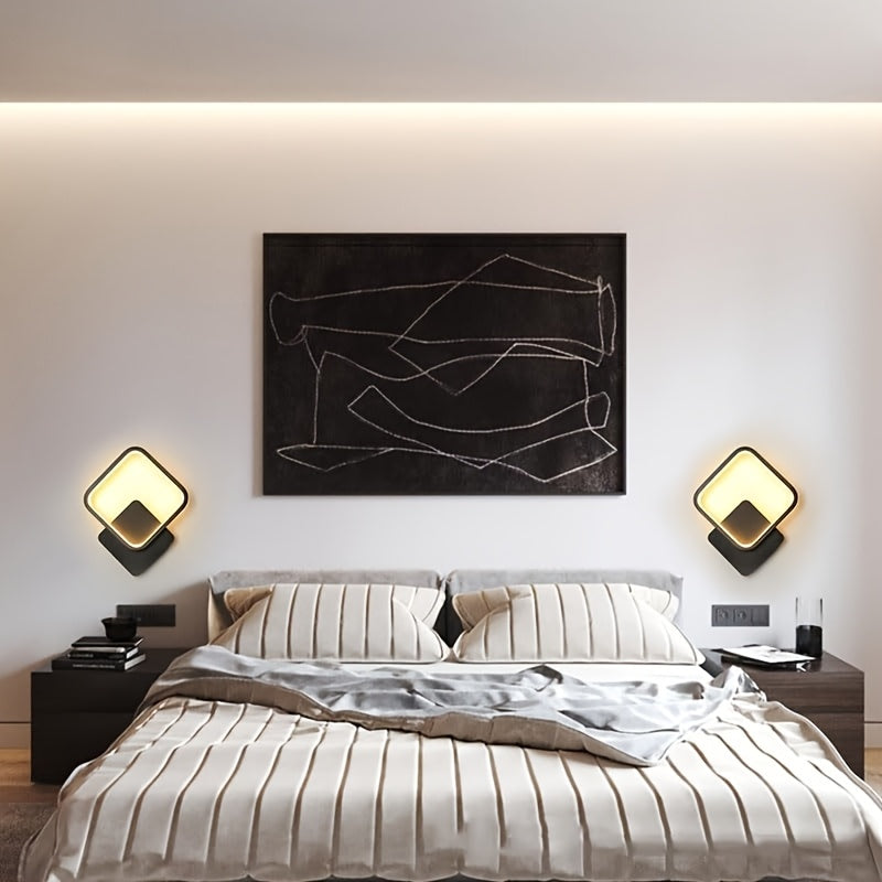 Quadratische LED-Wandleuchte