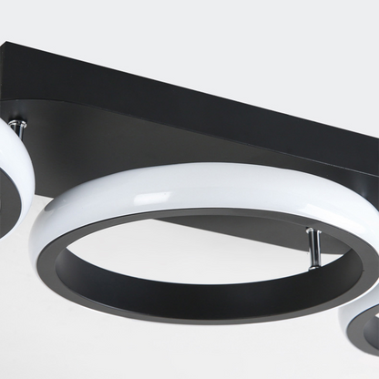Halo LED-Deckenleuchte mit Ringen