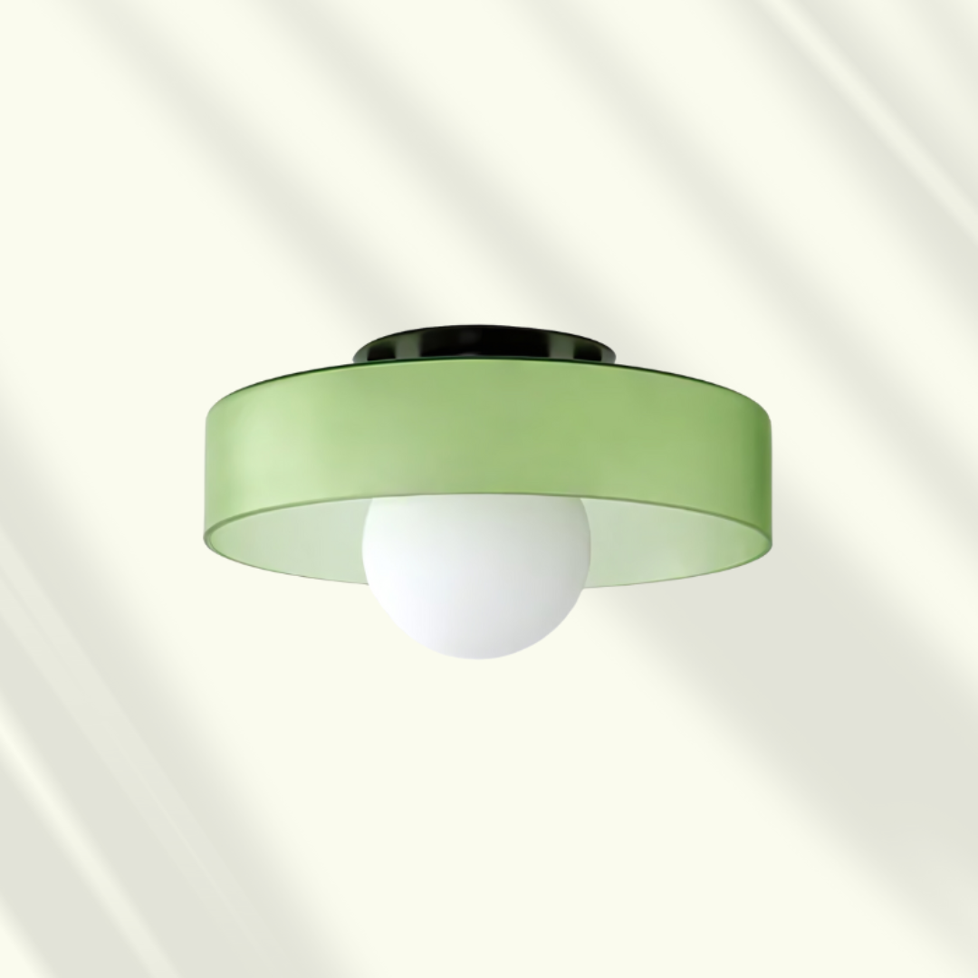 Veyro LED-Deckenleuchte mit Glasschirm