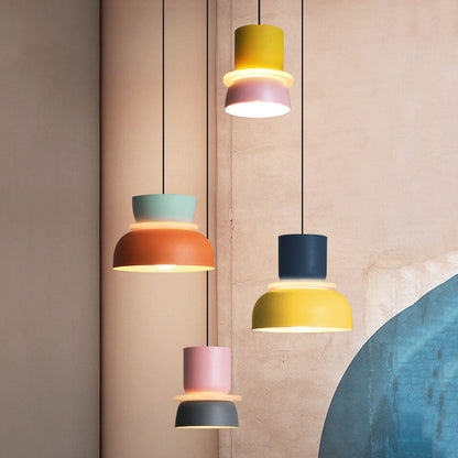 Macaron Pendelleuchte in Zweifarbig