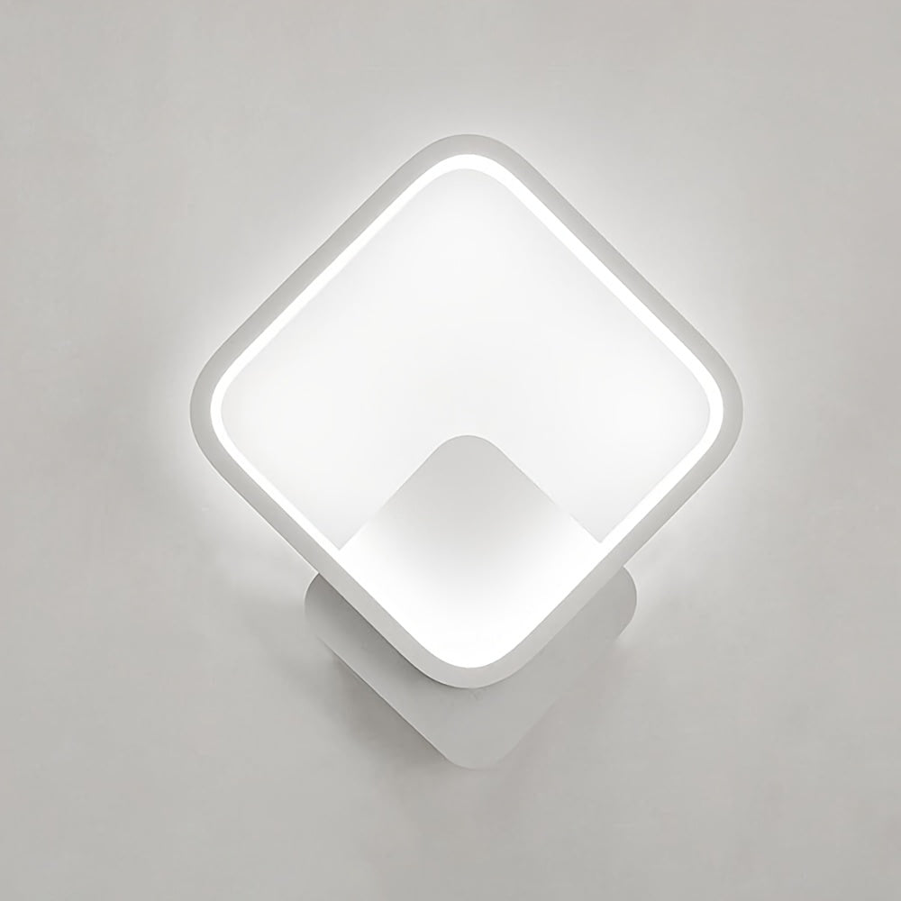 Quadratische LED-Wandleuchte