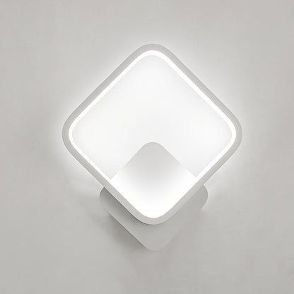 Quadratische LED-Wandleuchte