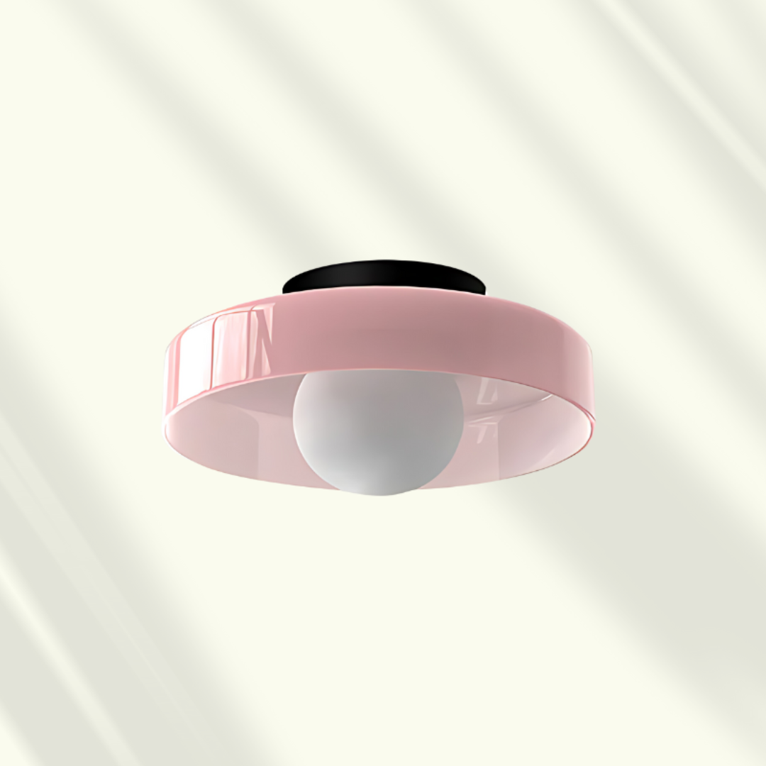 Veyro LED-Deckenleuchte mit Glasschirm