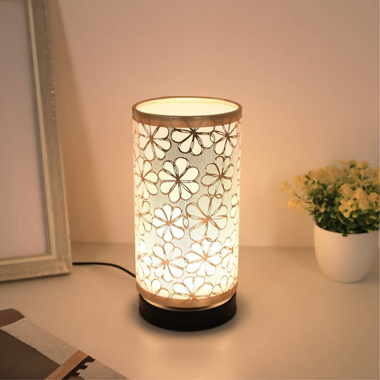 Tischlampe mit Sonnenblumenmuster