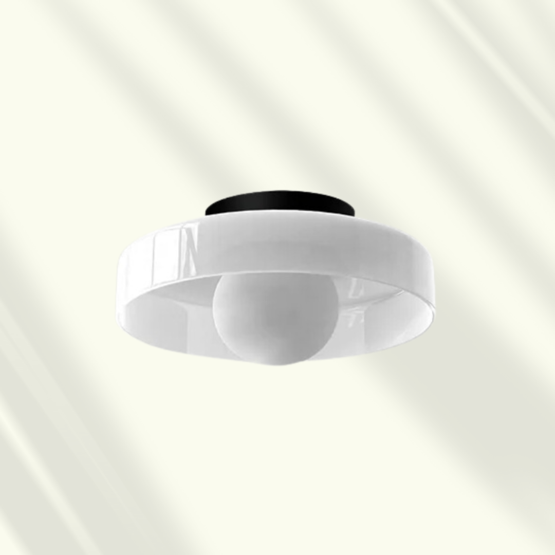 Veyro LED-Deckenleuchte mit Glasschirm