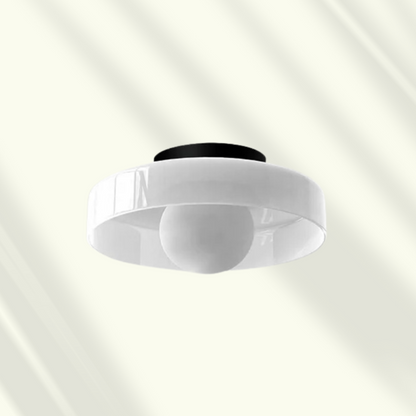 Veyro LED-Deckenleuchte mit Glasschirm