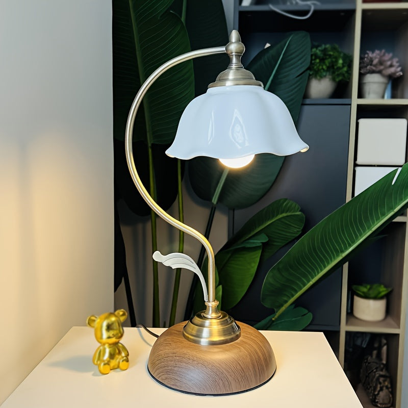 Vintage Schwanenhals-Tischlampe