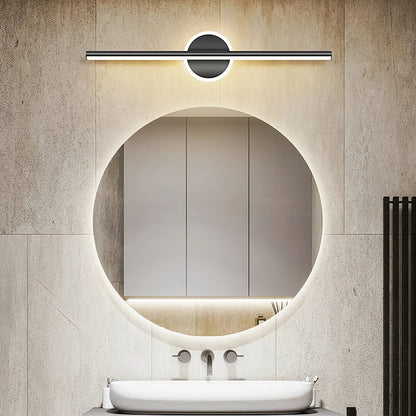 Lineare LED-Spiegelleuchte Schwarz & Gold