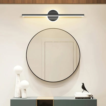 Lineare LED-Spiegelleuchte Schwarz & Gold
