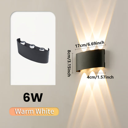 LED-Wandleuchte IP55 für innen und außen