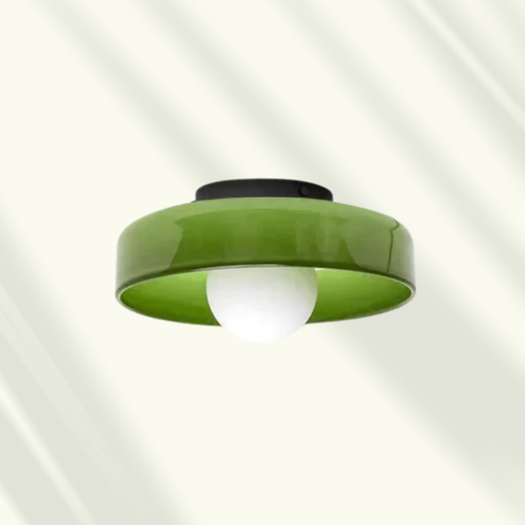 Veyro LED-Deckenleuchte mit Glasschirm