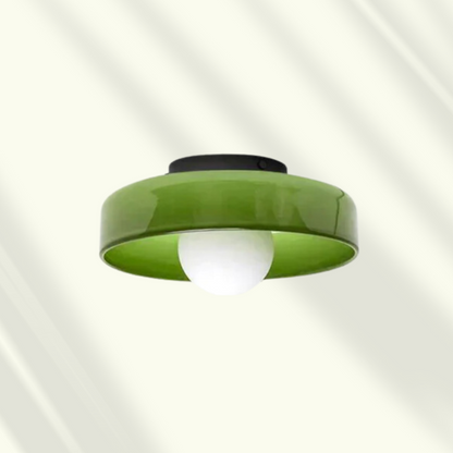 Veyro LED-Deckenleuchte mit Glasschirm