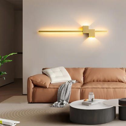 Lineare LED-Wandleuchte minimalistisch