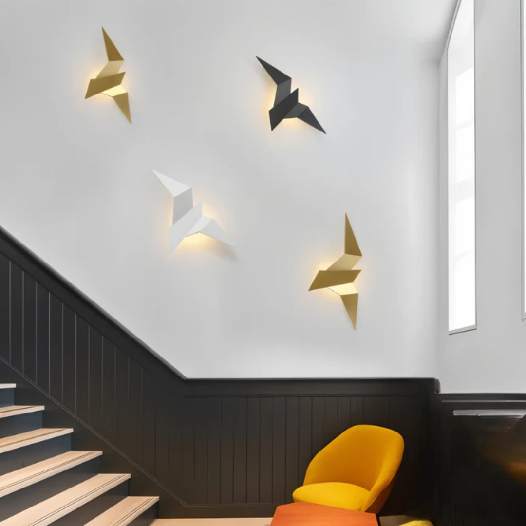 Origami LED-Wandleuchte
