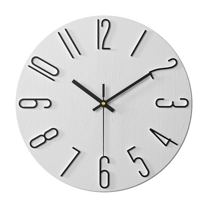 Noble Wanduhr mit Goldziffern