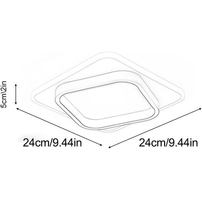 Quadratische LED-Deckenleuchte