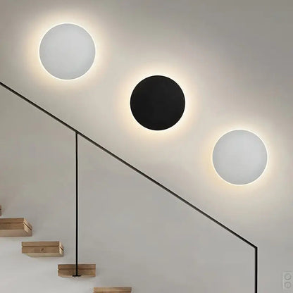 Runde LED-Wandleuchte minimalistisch