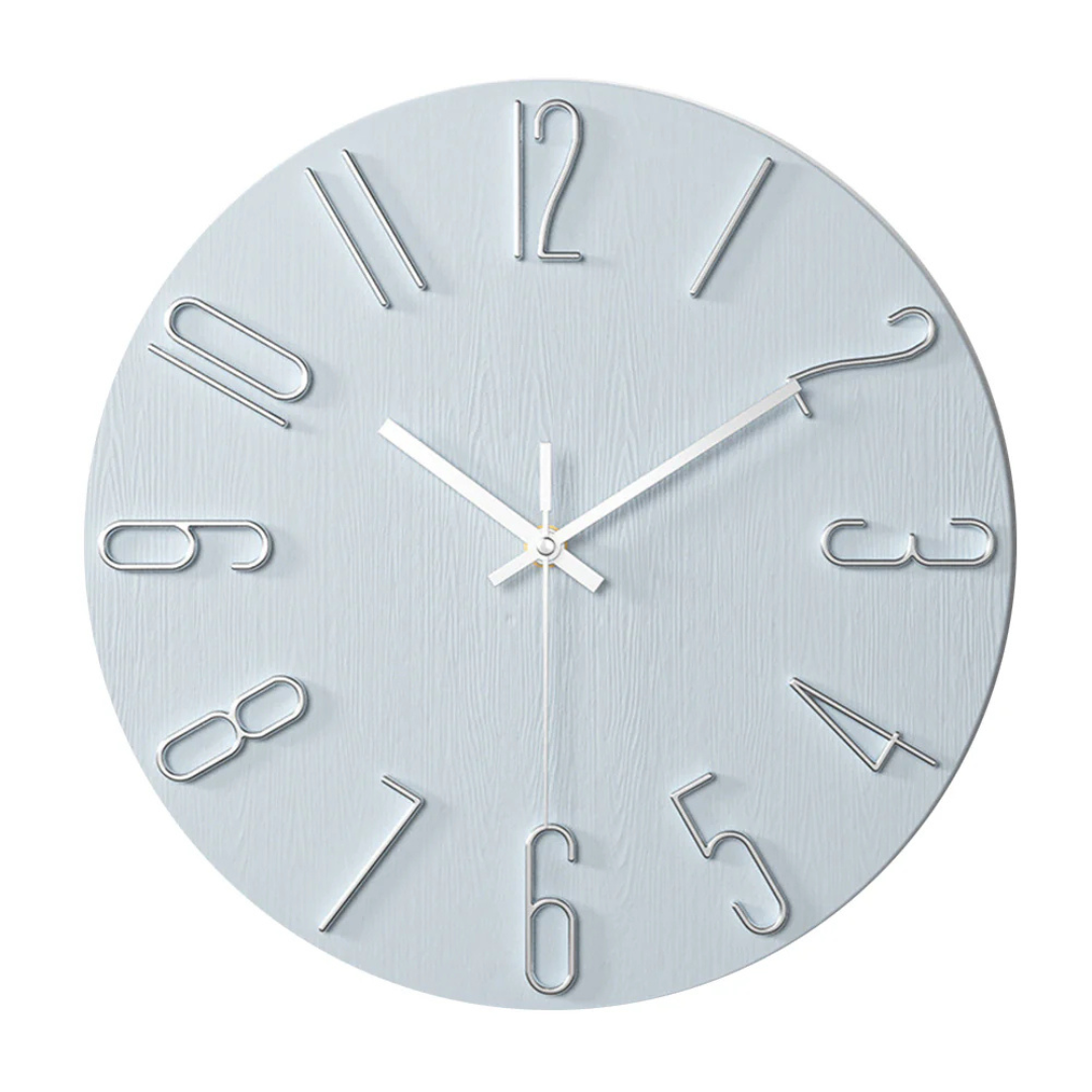 Noble Wanduhr mit Goldziffern