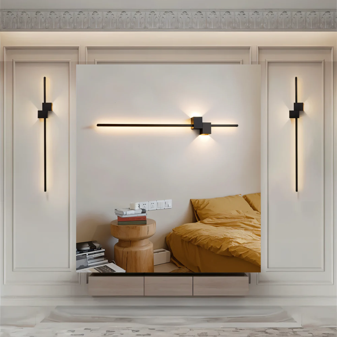 Lineare LED-Wandleuchte minimalistisch