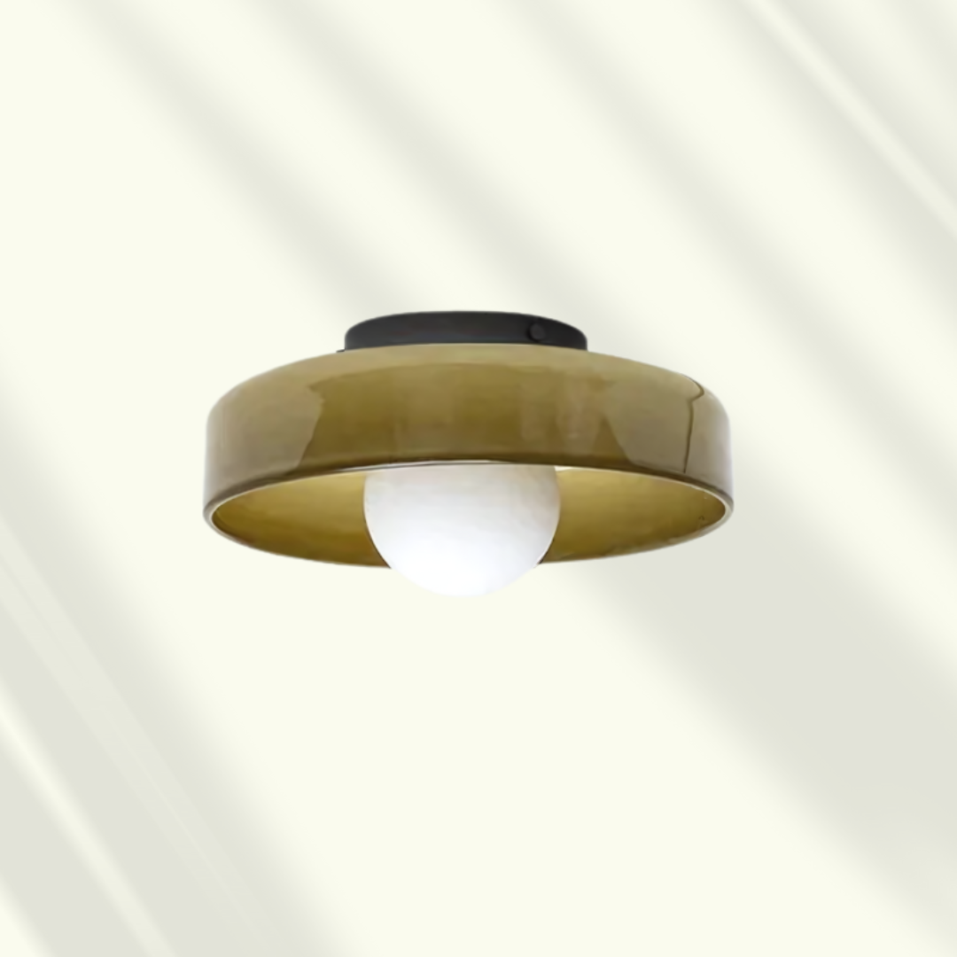 Veyro LED-Deckenleuchte mit Glasschirm