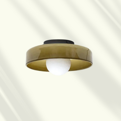 Veyro LED-Deckenleuchte mit Glasschirm