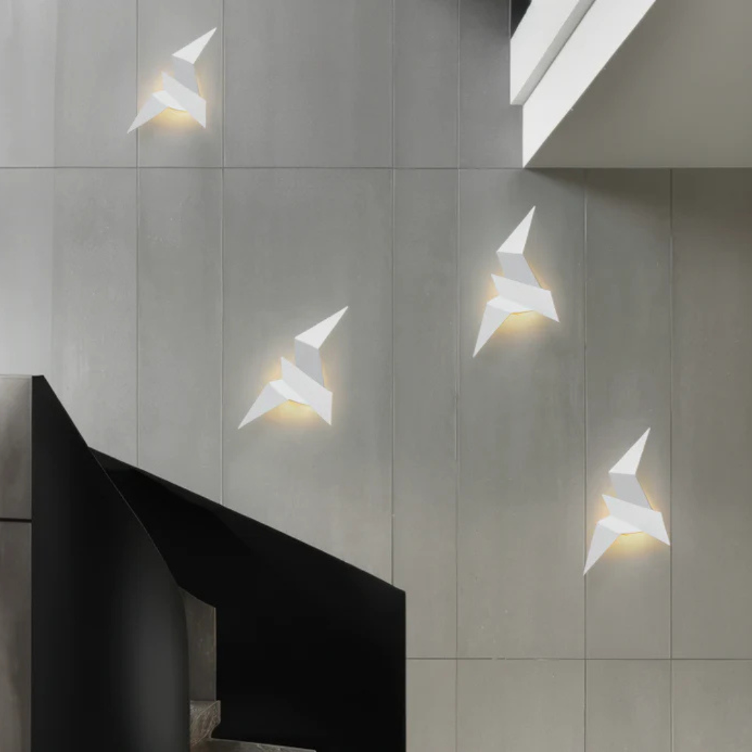 Origami LED-Wandleuchte