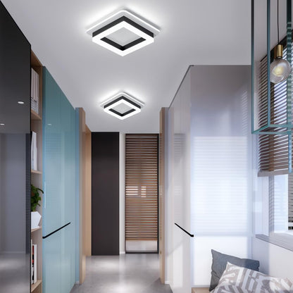 Quadratische LED-Deckenleuchte