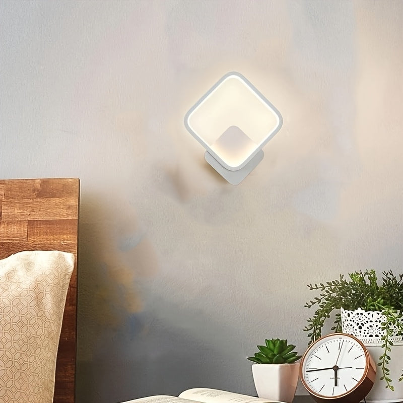 Quadratische LED-Wandleuchte