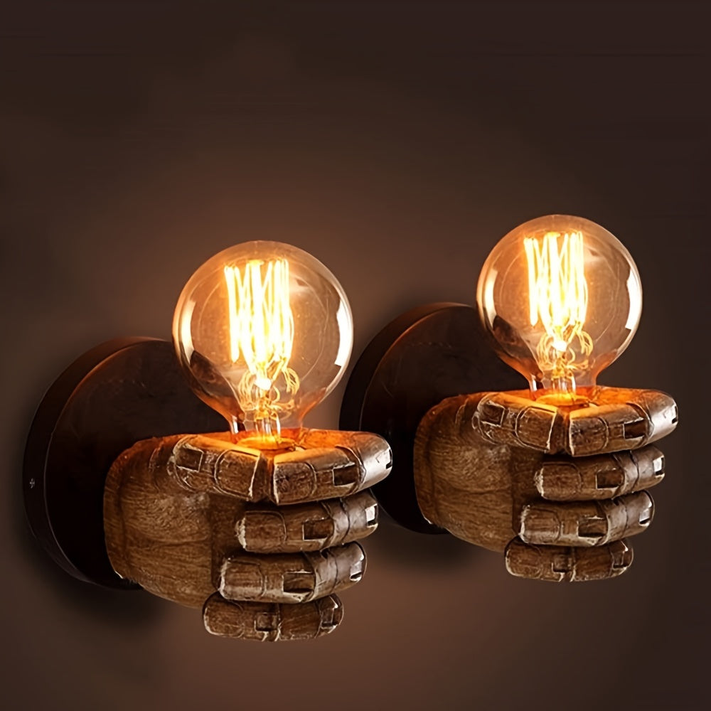 Hand-Wandleuchte aus Harz
