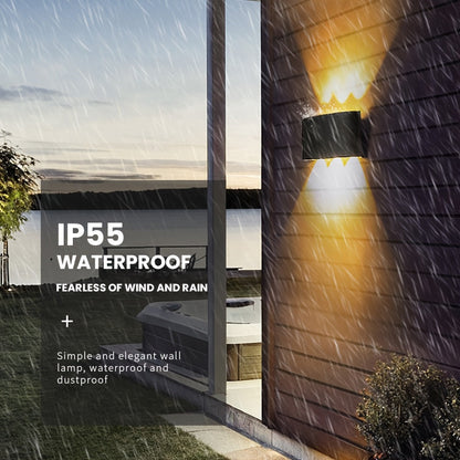 LED-Wandleuchte IP55 für innen und außen