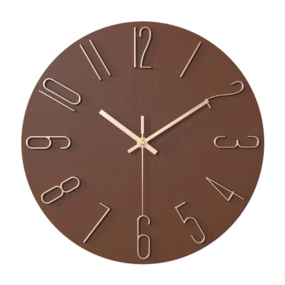 Noble Wanduhr mit Goldziffern