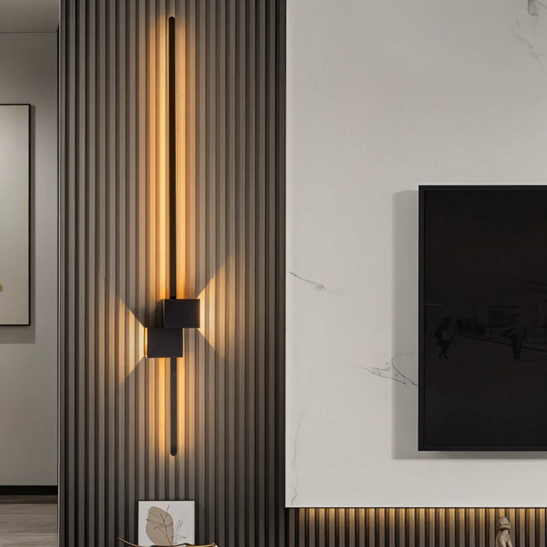 Lineare LED-Wandleuchte minimalistisch
